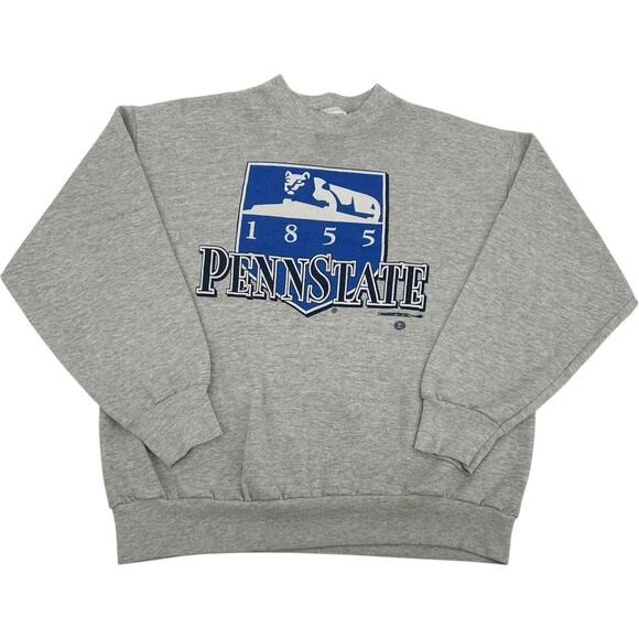 Vintage 90s Penn State Nittany Lions Tultex Men's XL crewneck sweatshirt grey - Picture 1 of 7